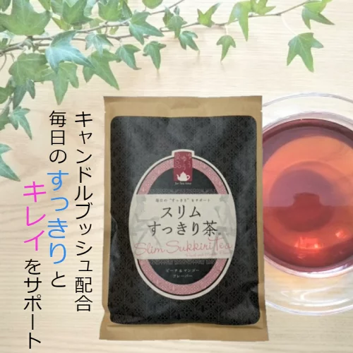 スリムすっきり 茶 キャンドルブッシュ お茶 ダイエット スッキリ ハーブ ぽっこりお腹 ハーブティー ブレンド茶 ティーバッグ ノンカフェイン 国産 ティーパック サラシア 桑の葉 ごぼう ダイエット茶 30包 美容 健康茶 ダイエット茶