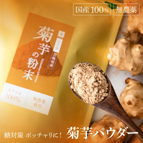 菊芋パウダー 菊芋 100g 国産 イヌリン 粉末 きくいも 粉 茶 食物繊維 ダイエット フード ダイエット食品 腸活 サプリ インシュリン 血糖値 糖質オフ 糖対策 糖質対策 低糖質 野菜 パウダー 野菜粉末 スーパーフード 腸内フローラ